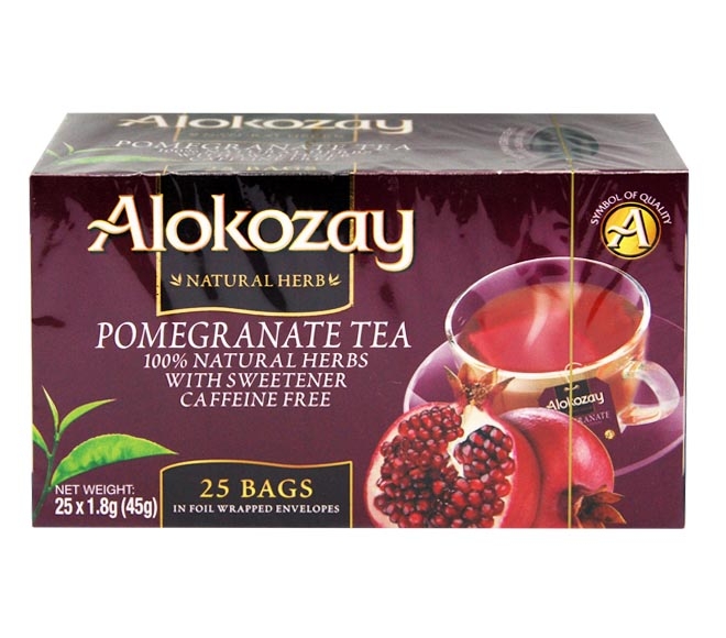Tea Alokozay (25Pcs) 45G - Pomegranate (100% Natural Herbs Caffeine Free)