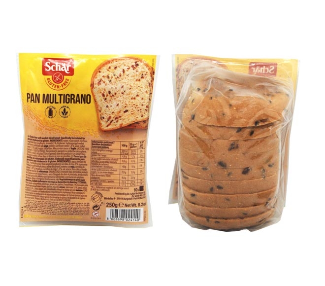 Schar Gluten Free Bread 250G - Pan Multigrano