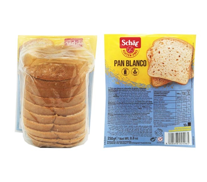 Schar Gluten Free Bread 250G - Pan Blanco - Pastries