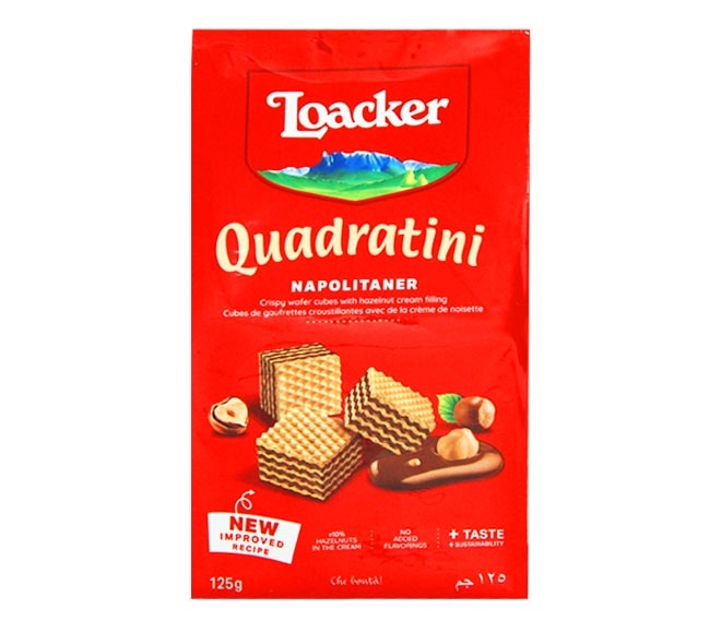 Loacker Quadratini Napolitaner Bite Size Wafers 125G