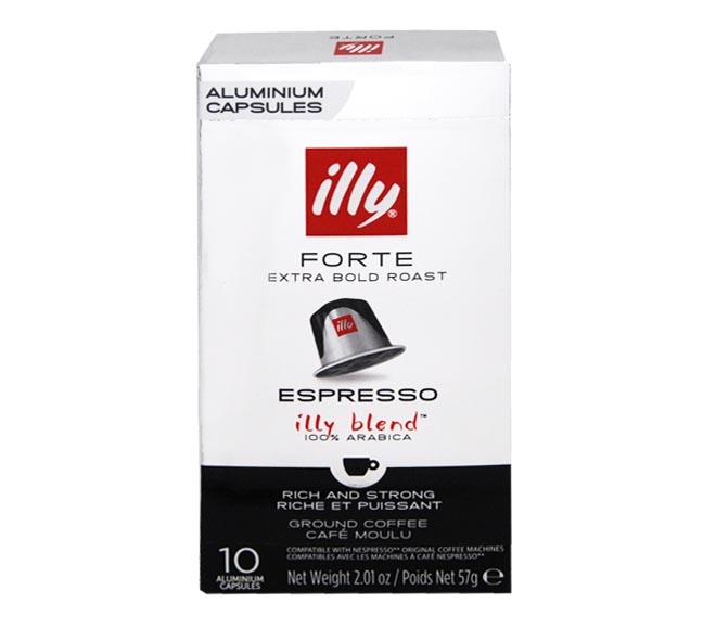 Illy Espresso Forte 57G - (10 Caps - Intensity 9)