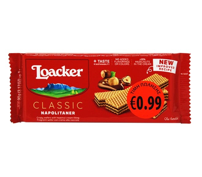 Loacker Crispy Wafers 90G - Napolitaner