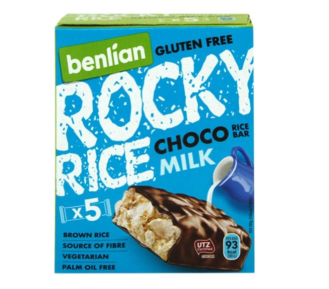 Benlian Rocky Rice Bar 18G X 5Pcs - Choco Milk
