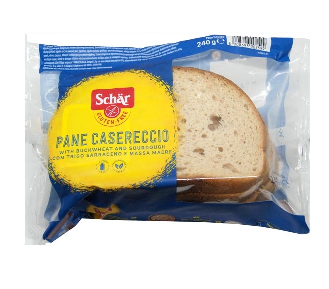 Schar Gluten Free Bread 240G - Pane Casereccio - Pastries