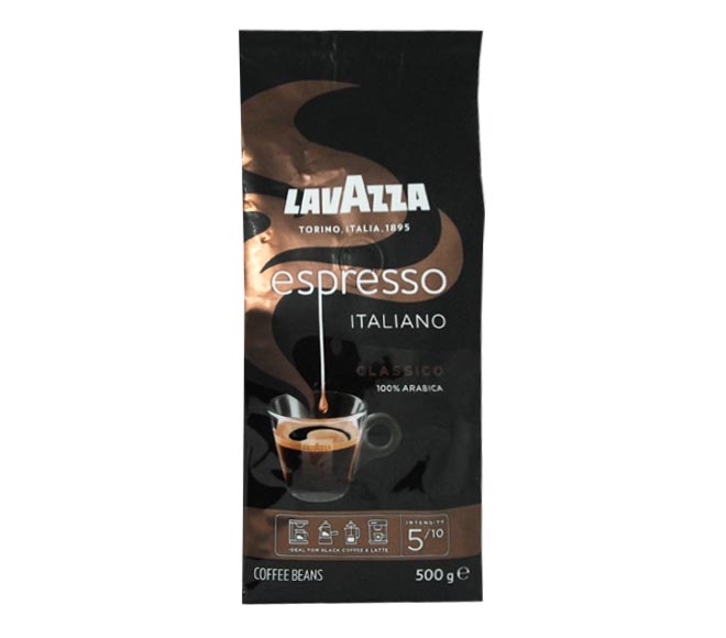 Lavazza Espresso Coffee Beans 500G - Italiano (Intensity 5)
