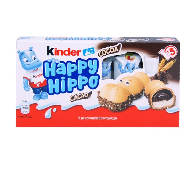 Kinder Happy Hippo 5Pcs 103.5G - With Cocoa