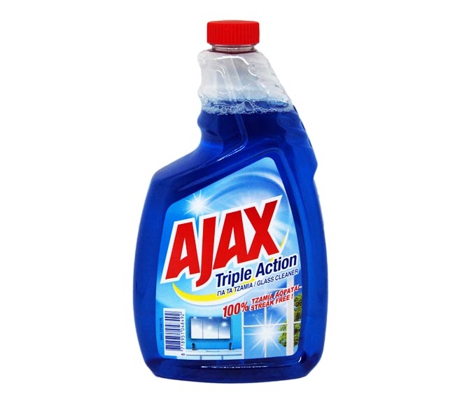 Ajax Glass Cleaner Refill 750ml - Triple Action