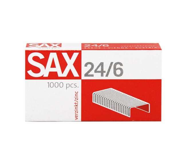 Sax Staples silver colour 24/6 X 1000Pcs