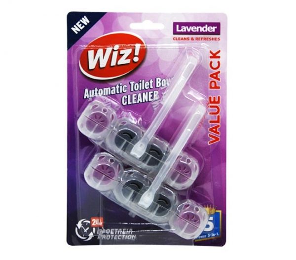 block WIZ automatic toilet bowl cleaner 2x50g - Lavender (VALUE PACK)