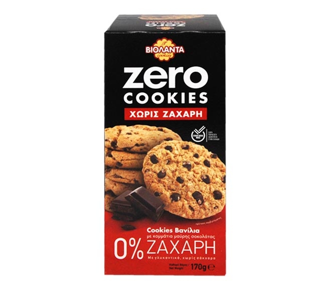 VIOLANTA ZERO COOKIES VANILLA With Dark Chocolate Chips 170g
