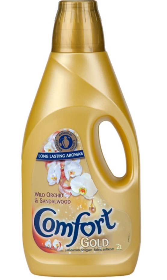 Comfort Gold Wild Orchid & Sandalwood Fabric Softener For Laundry 2L