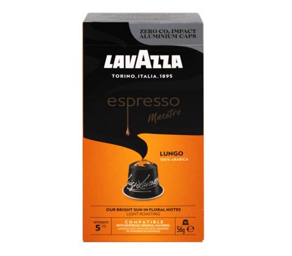 LAVAZZA Espresso  Coffee capsules Maestro Lungo 56g - (x10 caps - intensity 5)