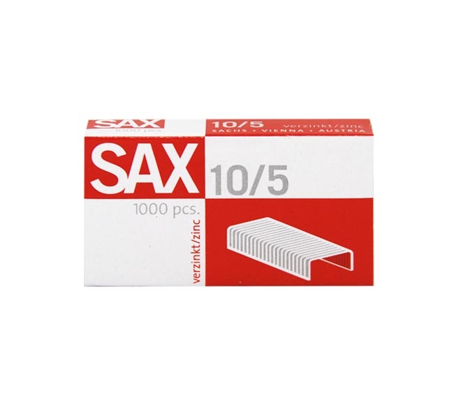 Sax Staples simple silver colour 10/5 X 1000Pcs