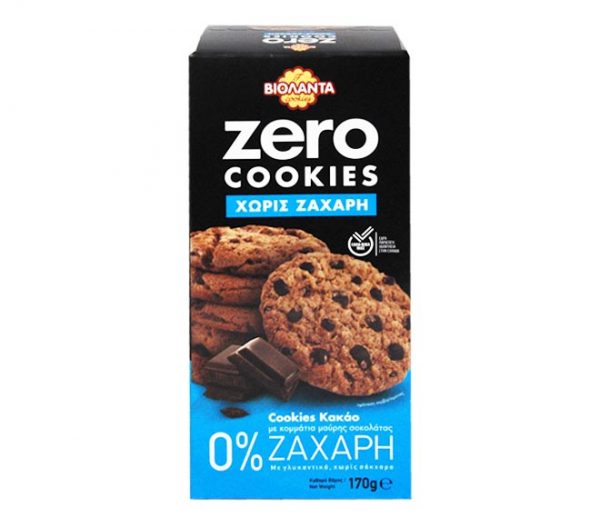 VIOLANTA ZERO COOKIES COCOA With Dark Chocolate Chips 170g