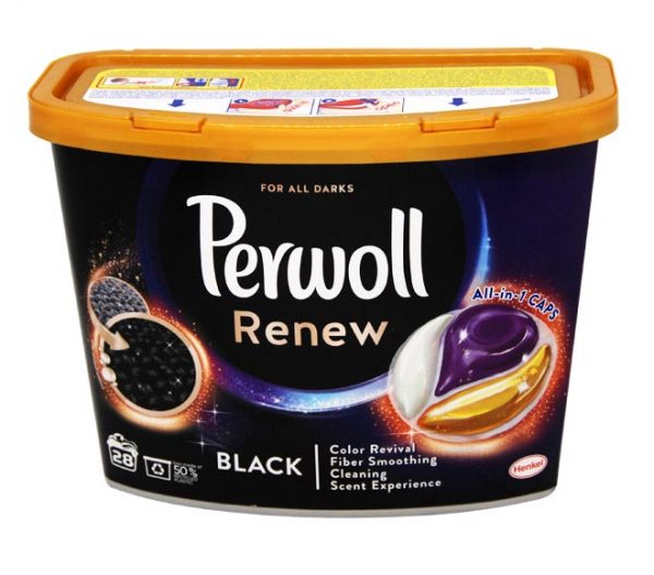 PERWOLL Renew All-in-1 caps 28 washes 406g - Black