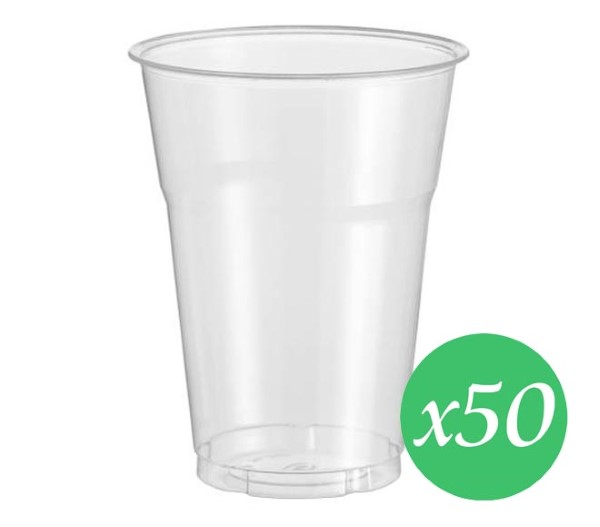 CATERWAYS clear plastic cups 500cc x 50pcs
