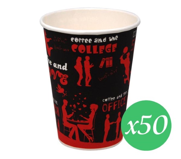 coffee cup PAPER 12oz x 50pcs - Disposable Product