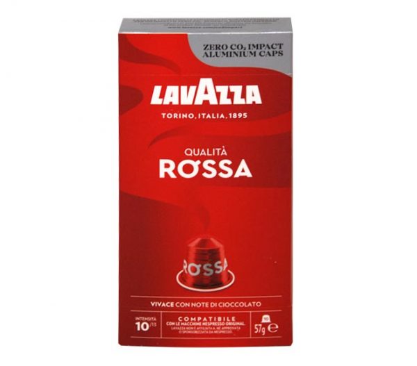 LAVAZZA Qualita Rossa coffee 57g - (10 caps - intensity 10)