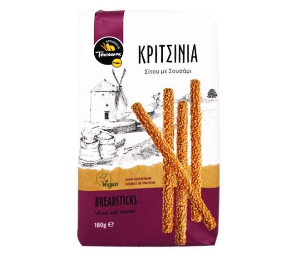 TSATSAKIS Breadsticks wheat with sesame 180g