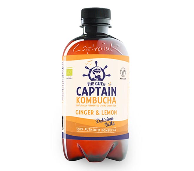 Pet Captain Kombucha 400Ml - Ginger Lemon