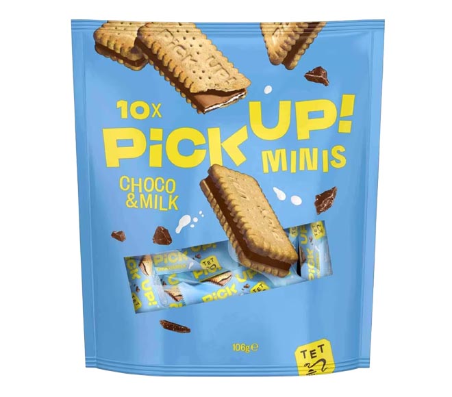 Pickup Mini Choco Biscuits 106G (10X10.6G) - Choco Milk
