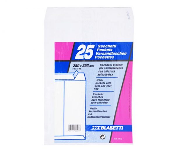 Envelopes White 25Pcs 250Mm X 353Mm