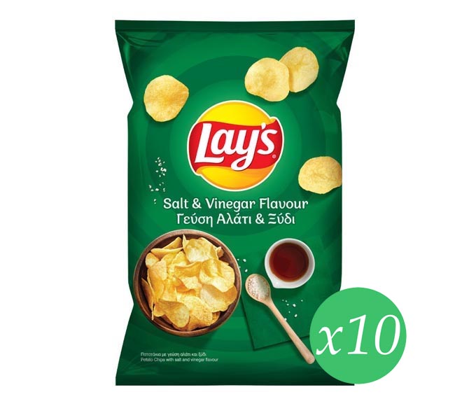 Lays 10-Pack Salt Vinegar 42G