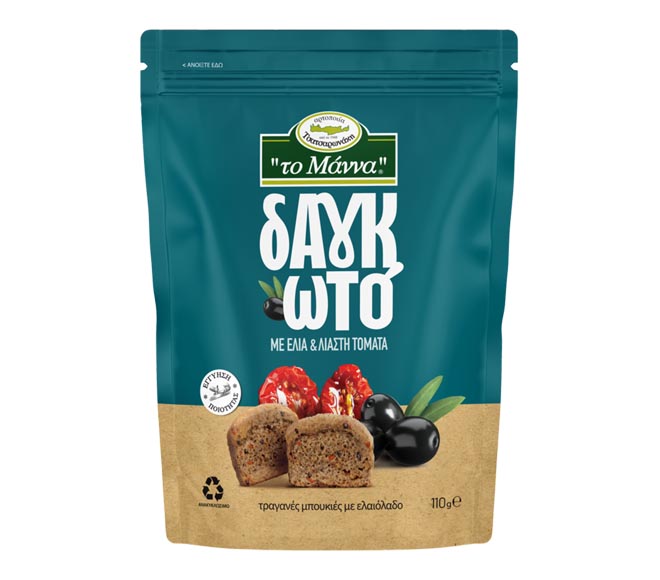 The Manna Crispy Bites 70G - Olive Sun Dried Tomato