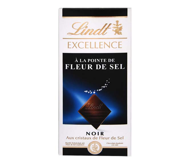 Lindt Excellence Dark Chocolate With A Touch Of Sea Salt 100G
