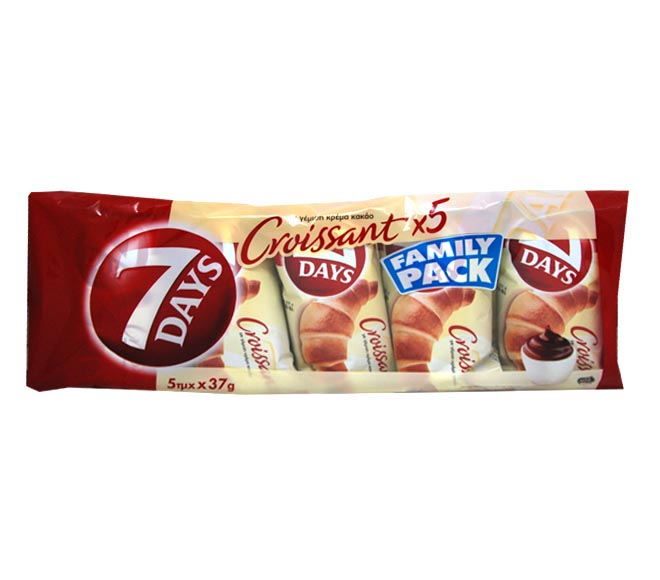 7Days Croissant With Cocoa Filling 5Pcs X 37G