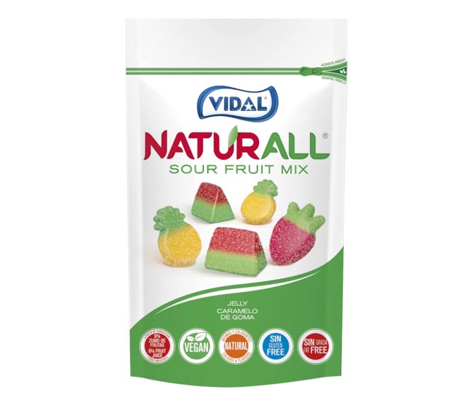 Vidal Naturall Sour Fruit Mix 180G