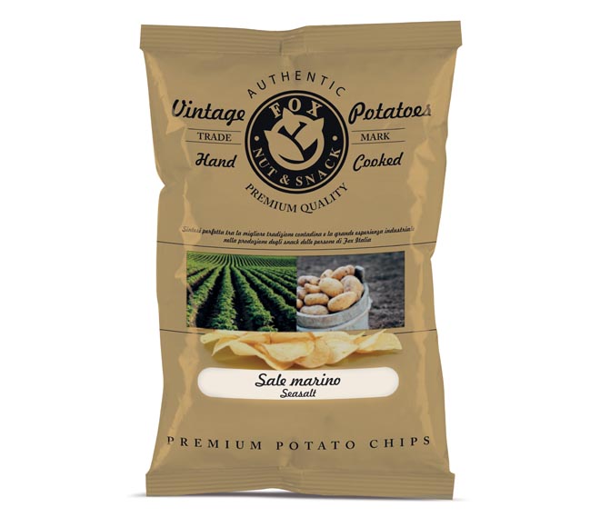 Fox Authentic Vintage Potatoes Chips 120G - Sea Salt