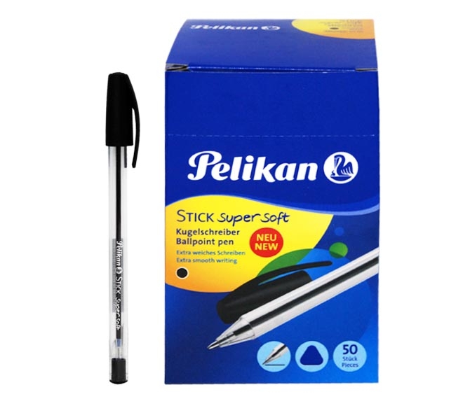 Pen Pelikan Super Soft Ball Point 1.0Mm X 50Pcs - Black