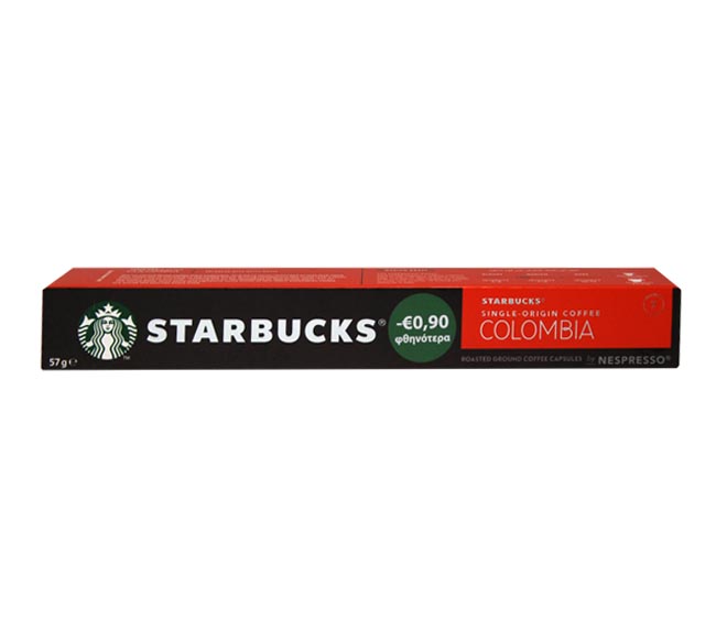 Starbucks Colombia Single Origin Coffee 57G (10 Caps - Intensity 7) €0.90 Less
