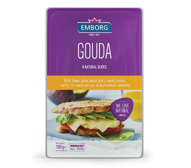 Cheese Emborg Gouda Slices 150G