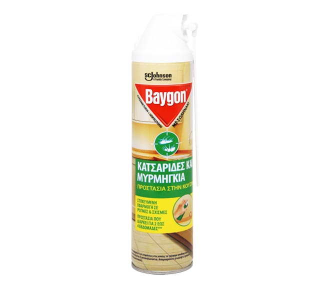 Insecticide Baygon Kitchen Protection For Cockroaches Ants 400Ml