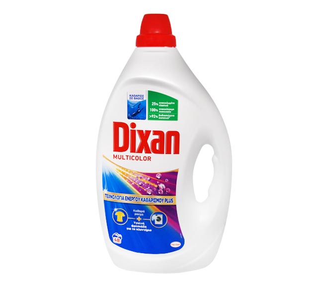 Dixan Plus Gel 48 Washes 2.160L - Multicolor