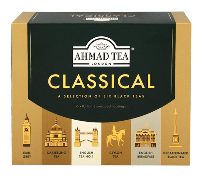 Tea Ahmad Classical Selection Of Six Black Teas (60Pcs) 120G