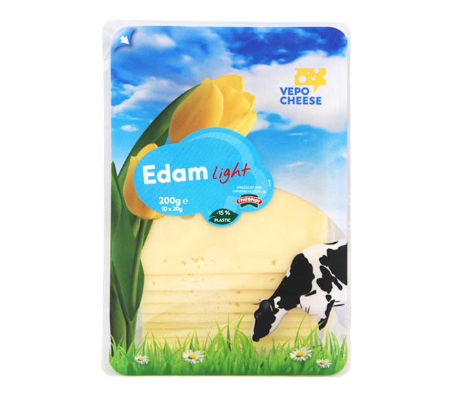 Cheese Vepo Edam Light Slices 200G