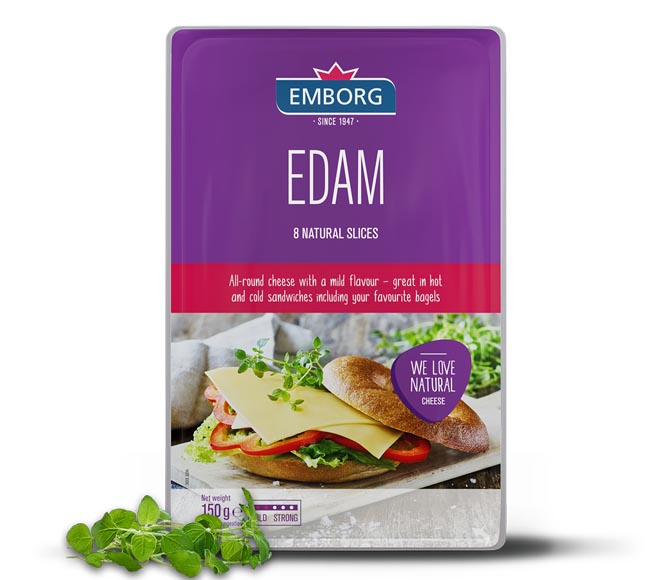 Cheese Emborg Edam Slices 150G