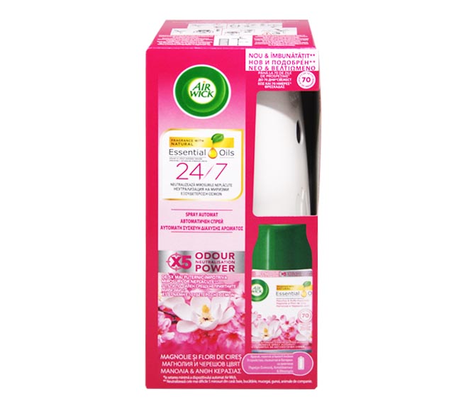 Air Wick Freshmatic Essential Oils Life Scents - Magnolia Cherry Blossom (Auto Spray)