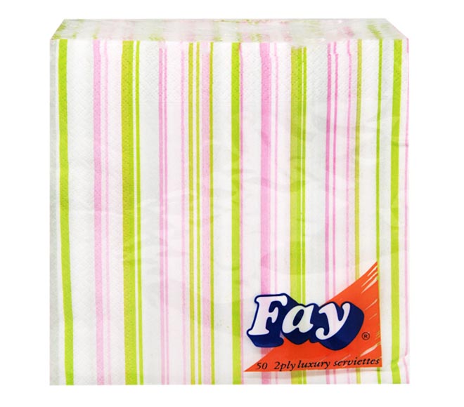 Fay Napkins 2Ply 50Pcs 33Cm X 33Cm - Stripes