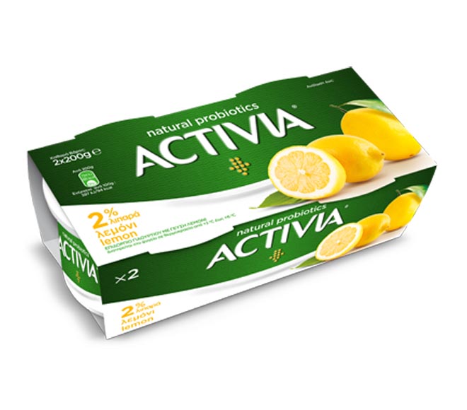 Fruit Yogurt Activia 2X200G - Lemon