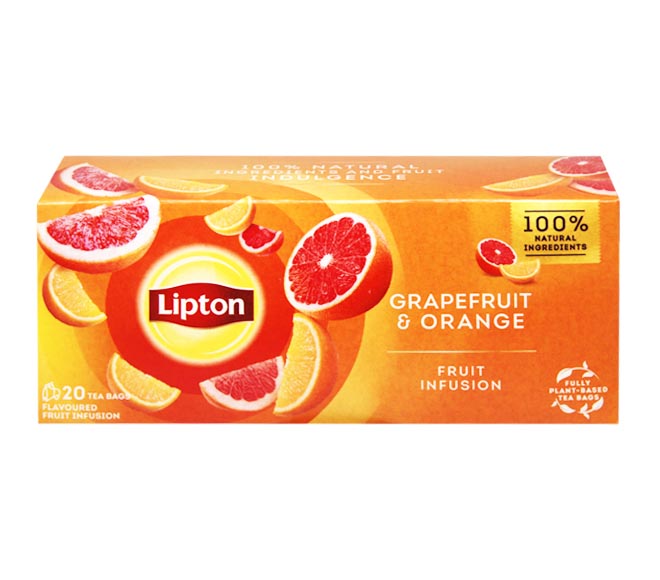 Tea Lipton (20Pcs) 34G - Fruit Infusion Grapefruit Orange