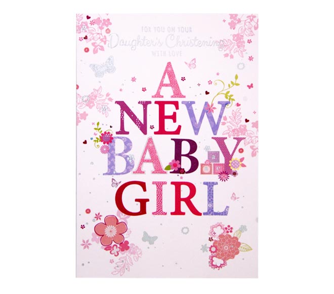 Greeting Card - New Baby / Christening 0022 (29639)