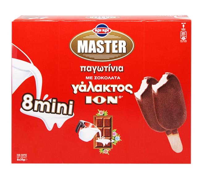 Ice Cream Kri Kri - Master Mini 8 Pieces (8X35G) - With Ion Milk Chocolate