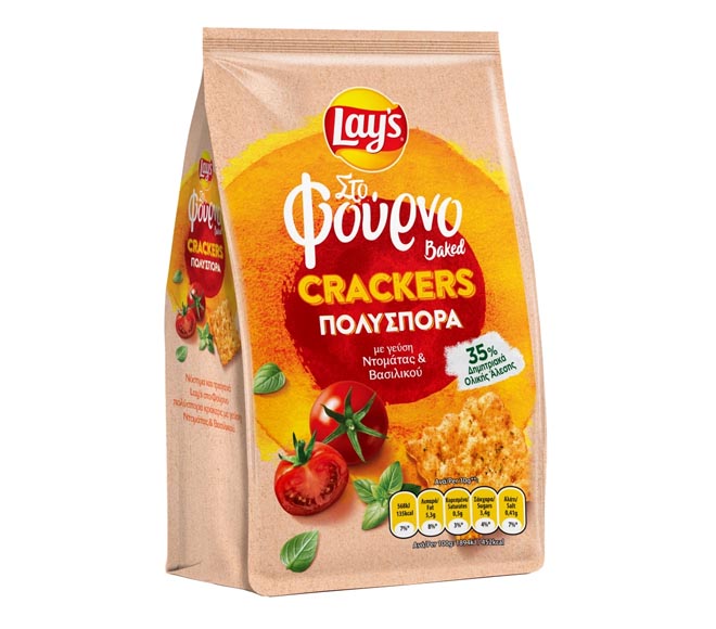 Lays Sto Fourno Crackers Multigrain 80G - Tomato Basil