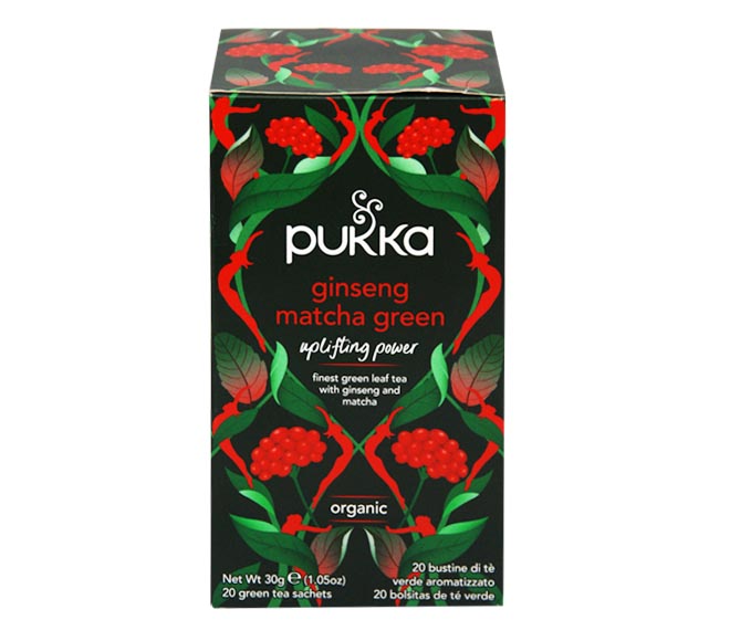 Tea Pukka Bio Ginseng Matcha Green (20 Pcs) 30G - Geen Tea, Ginseng Matcha