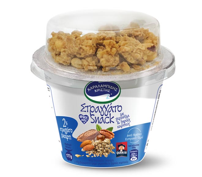 Yogurt Char. Christis Straggato Snack 2% 177G (160G Yogurt+17G Granola Nuts) - Granola Nuts