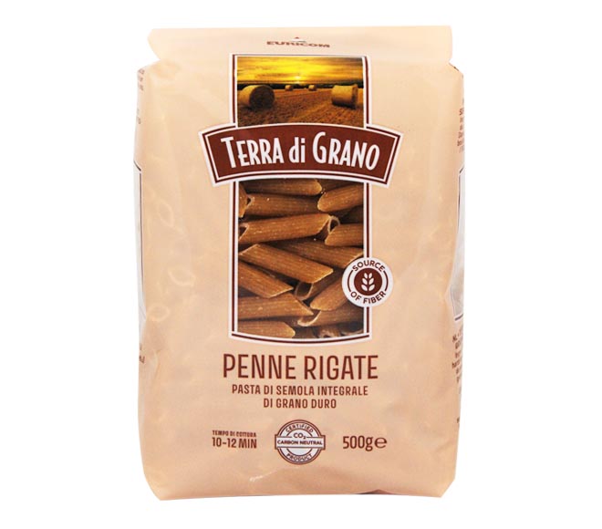 Terra Di Grano Wholewheat Penne Rigate 500G